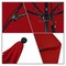 California Umbrella 9' Black Aluminum Market Patio Umbrella, Pacifica Red 194061335789 - alternate 3